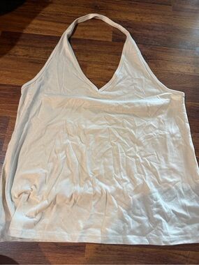 Women’s Cream Halter V-Neck Tank Top Size XXL Universal Thread